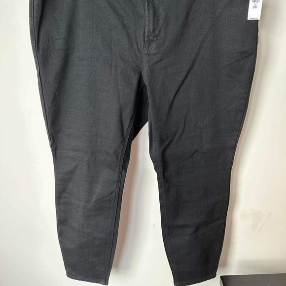 Old Navy NWT Plus Size Short High Rise Super Skinny Black Jeans Size 22 - Picture 4 of 4